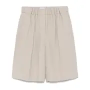 [Brunello Cucinelli] Brunello Cucinelli Elasticated-waist Shorts 38 IT BROWN