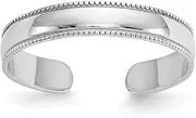 [JewelryWeb] 14k White Gold Polished toe ring-toe ring for Women