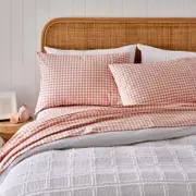 MyHouse Macy Sheet Set 200X260cm - Clay - King Single