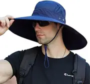 [leotruny] Super Wide Brim Bucket Hat UPF50+ Waterproof Sun Hat for Fishing Hiking Camping