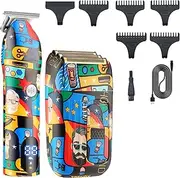2 In 1 Shaving Head Adjustment Beard Hair Cutter Barber Machine For Men Grooming Trimmer Shaver Rechargeable