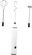 Zerodeko 1Set Rechargeable Automatic Paint Mixer Stainless Steel Handheld Whisk Lightweight Electric Whisk for Egg Beating Food Preparation Easy to Clean