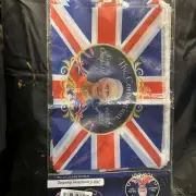 King Coronation 6M Bunting Union Jack Flag 12 Fabric Flag Street Party Bunting