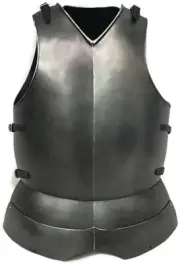 Medieval Knight Warden Breastplate and Backplate LARP Reenactment Armour