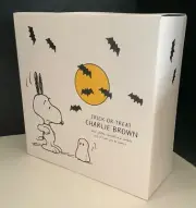 New Pottery Barn Peanuts Salad Plates Set/4 Halloween Snoopy & Friends NIOB