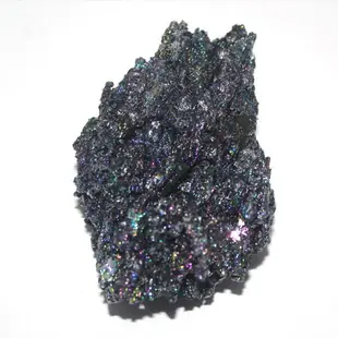 天然七彩礦石小塊碳化硅礦物晶體教學標本孔雀彩礦石小塊原石擺件