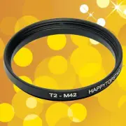 T2 T (42mm x 0.75mm) Male to M42 (42mm x 1mm) Female Coupling Ring Adapter Lens