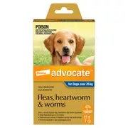 Advocate Blue Spot-On Flea & Worming Treatment 25kg+ Dog - 6pk