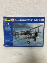 Revell #04115 Fairey Swordfish Mk I/III Scale 1:72 New In Original Box & Plastic