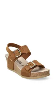 Mephisto Lissandra Platform Wedge Sandal in Tobacco at Nordstrom, Size 5