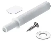 BLUM TIP-ON for doors - adjustable, Silk White or Carbon Black, 50mm or 75mm