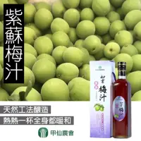 在飛比找momo購物網優惠-【甲仙農會】紫蘇梅汁500cc X 1瓶