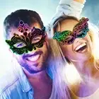 Paper Carnival Mask Scratch Card Half Face Eye Mask Party Favors