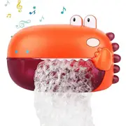 Lehoo Castle Bath Toy Foam Machine Bathtub Music Dinosaur Bath Toy Baby with 1000+ Bubbles Per Minute