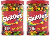 2 pack Skittles Original Chewy Candy Bulk Jar, 54 oz. FREE shipping
