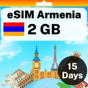 eSIM Armenia - 2 GB - 15 Days - Travel eSIM | QR code activation