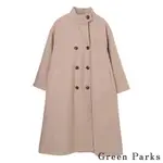 GREEN PARKS 高領排扣設計大衣外套