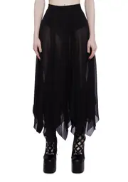 [Widow] Brooding Shadows Chiffon Skirt