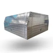 3 Doors 1200mm Checker Plate Aluminium Canopy