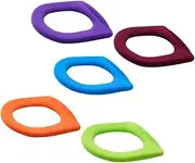 DOITOOL Soft Warm O-Shaped Toilet Seat Cover 5pcs Pads Comfort for Ladies Mamas Elderly Random Color