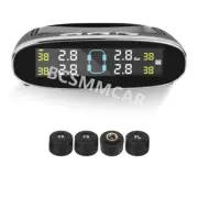 Wireless Solar TPMS LCD Car Tire Pressure Monitoring System + 4 External Sensors (for: Peugeot)