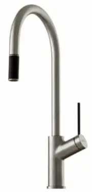 Oliveri VILO PULL OUT MIXER 464mm Ceramic Disc, Lever Handle BRUSHED CHROME