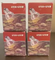 50W Reptile lamp UVA-UVB 3.0 pet heat lamp set of 4