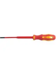 Draper Tools Ergo Plus Slimline Plain Slot VDE Screwdriver 3.5mm X 100mm (02159)