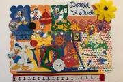 Disney Donald Duck Mini Book Chipboard Album Kit Scrapbook Daisy Mickey Mouse