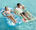 2 Pack Inflatable Pool Float Lounge, Floaties Rafts for Adults