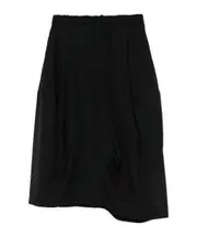 Elastic waist pleated skirt S,L,M black