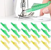 Fish Mouth Sewing Machine Needle Threader, 20Pcs Quick Sewing Machine Loop Fish Type Needle Threaders,Quick Sewing Machine Loop Needle Threaders Fish Type,Fish Type Needle Threader for Sewing, Large