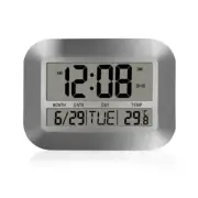 LED Digital Wall Clock Battery Operated Large Digital Clock w/ Temperature Date