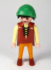 Playmobil 3666 Castle Parts FIGURE PAUPER MAN NEW Poor Man Guy Kings Knights NOS