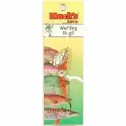 Mack's Lure Wedding Ring, Hammered Brass Flo Orange, 6