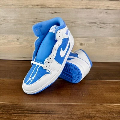Air Jordan 1 Mid Legend Blue Mens Size 11 White FZ2142 114