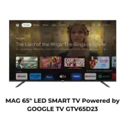 MAG Monitor Screen 65" 4K LED HDMI SMART TV GOOGLE TV Speakers GTV65D23