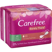 Carefree Barely There Scented Aloe Liners 42 pack