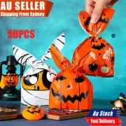 50Pcs Halloween Ear Party Candy Biscuit Sweet Treat Cookie Gift Bags 2 Sizes KP
