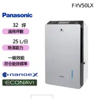在飛比找momo購物網優惠-【Panasonic 國際牌】25公升 變頻高效除濕機(F-