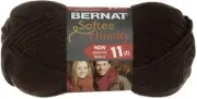 3 Pack Bernat Softee Chunky Yarn-Dark Taupe 161128-28013
