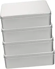 BIUDECO 4pcs Box Boxes Iron Dice Storage Box with Liner Dice Organizer for Home Supplies Versatile Accessory Holder