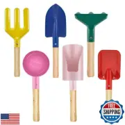 OKGD 6-Piece Garden Tools Set for Kids,Children Beach Sandbox Toy,Including C