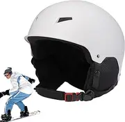 [Generic] Snowboard Safety Hat - Hard Hat Adjustable Protection Snowboard Safety Hat - Portable Protective Safety Hat with Goggle Clip for Snow Sports Men Women