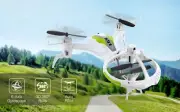 Alien Spaceship SYMA X51 RC Drone Flip LED UFO Dual Speed 4CH Helicopter, White
