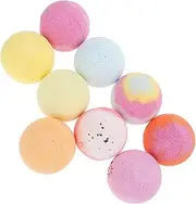 BATHVEVE 9Pcs Bath Balls Natural Aromatherapy Bath for Relaxing Experience Elegant Scents Quick Dissolution present for Friends Family