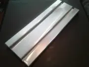 Sacrificial aluminum T-slot plate, t-slotted fixture table - 6" x 16" x 1"