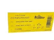 Cole Haan Zerogrand Perforated Leather Dove/ White / Scarlet
