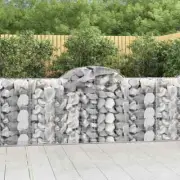 NNEVL Arched Gabion Basket 200x50x100/120 cm Galvanised Iron