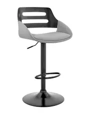 Armen Living Karter Adjustable Wood Bar Stool